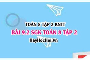 Bài 9.2 SGK Toán 8 tập 2 Kết nối tri thức